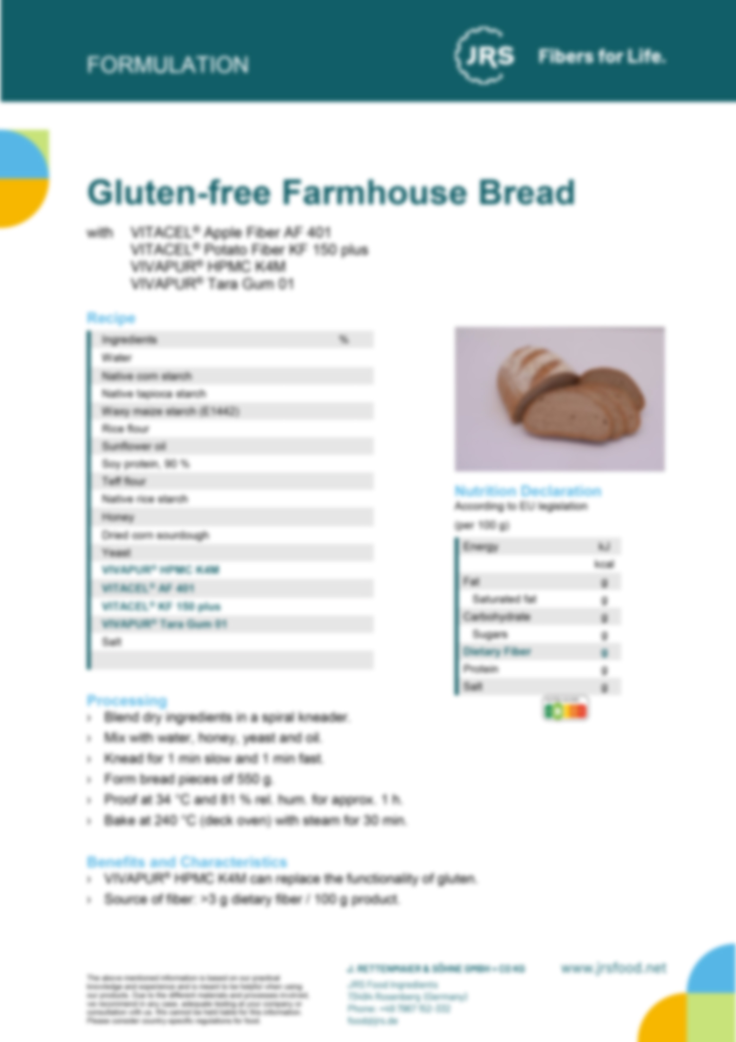 Glutenfreis Landbrot