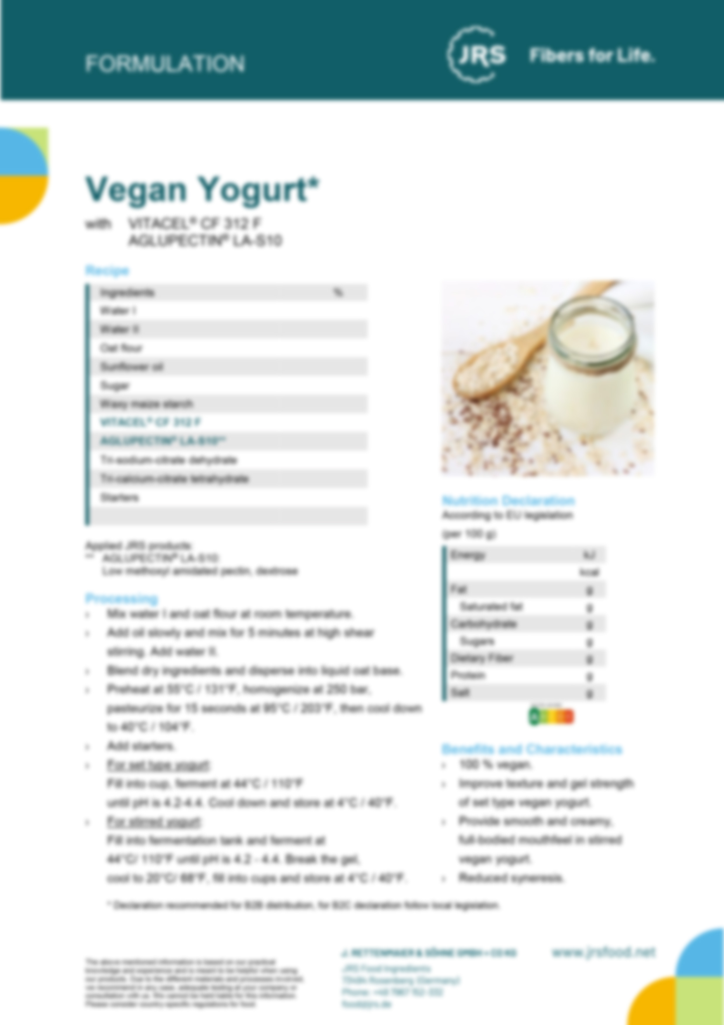 Veganer Jogurt