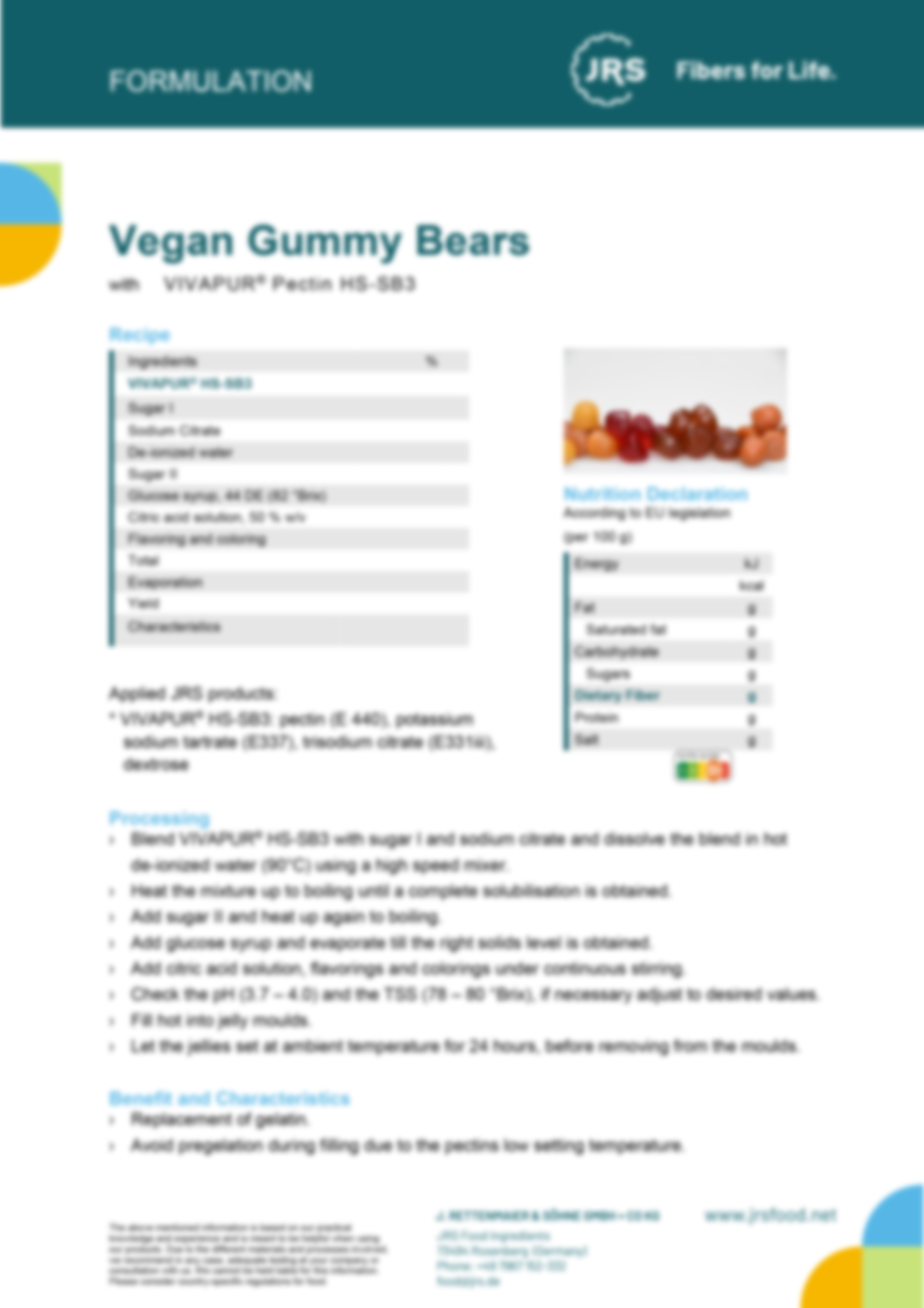 Vegane Gummibärchen