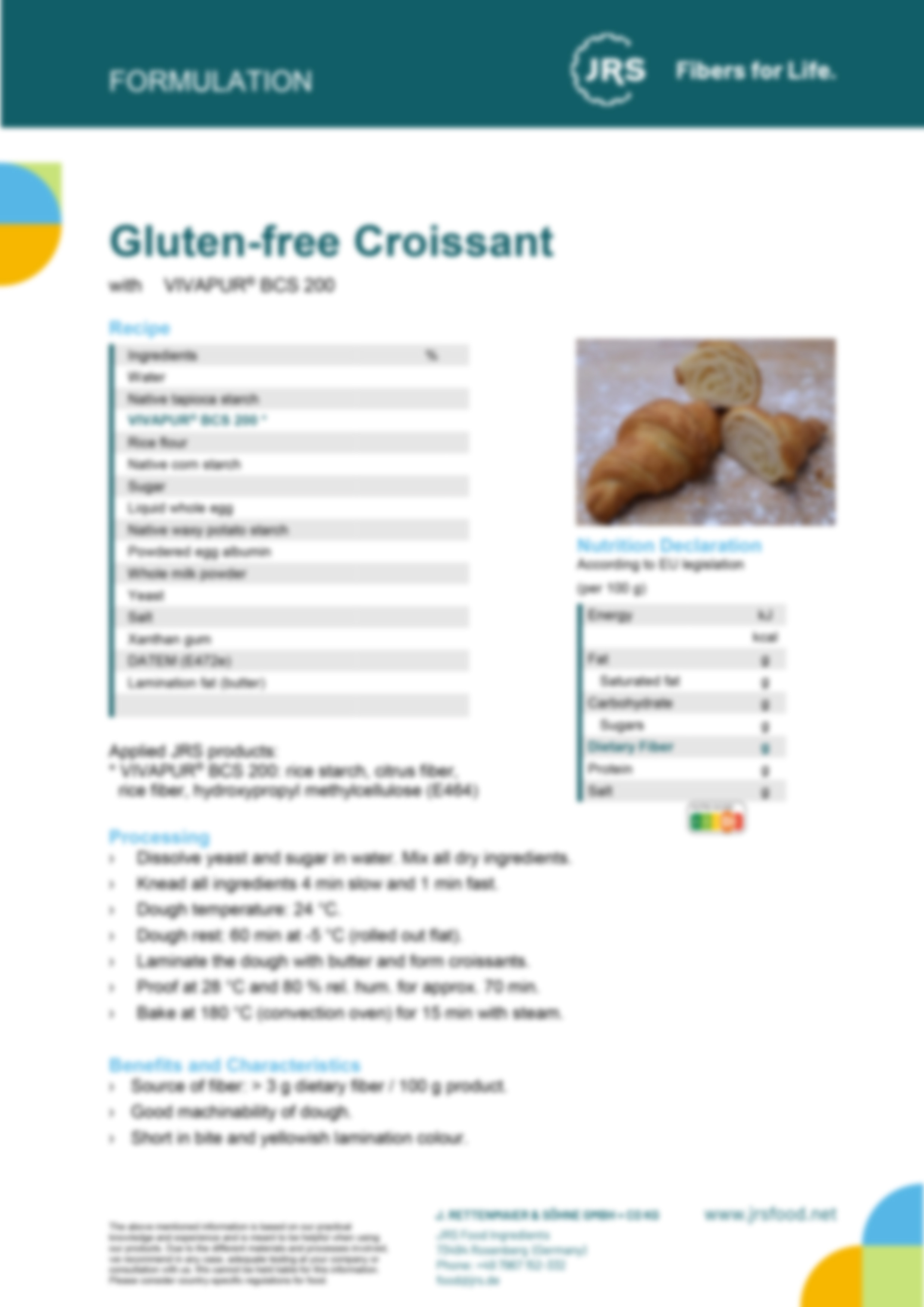 Glutenfreies Croissant