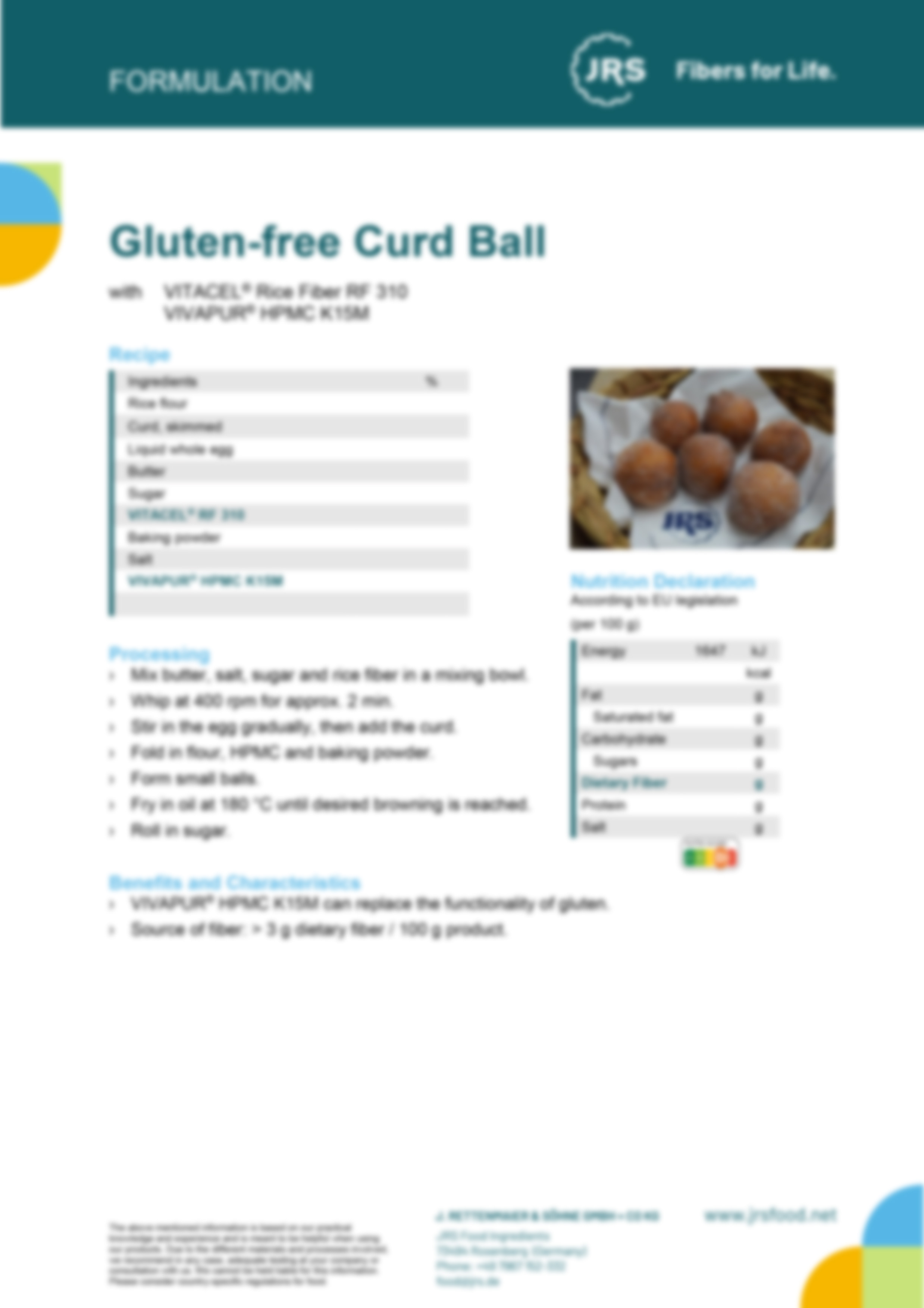 Glutenfreie Quarkbällchen