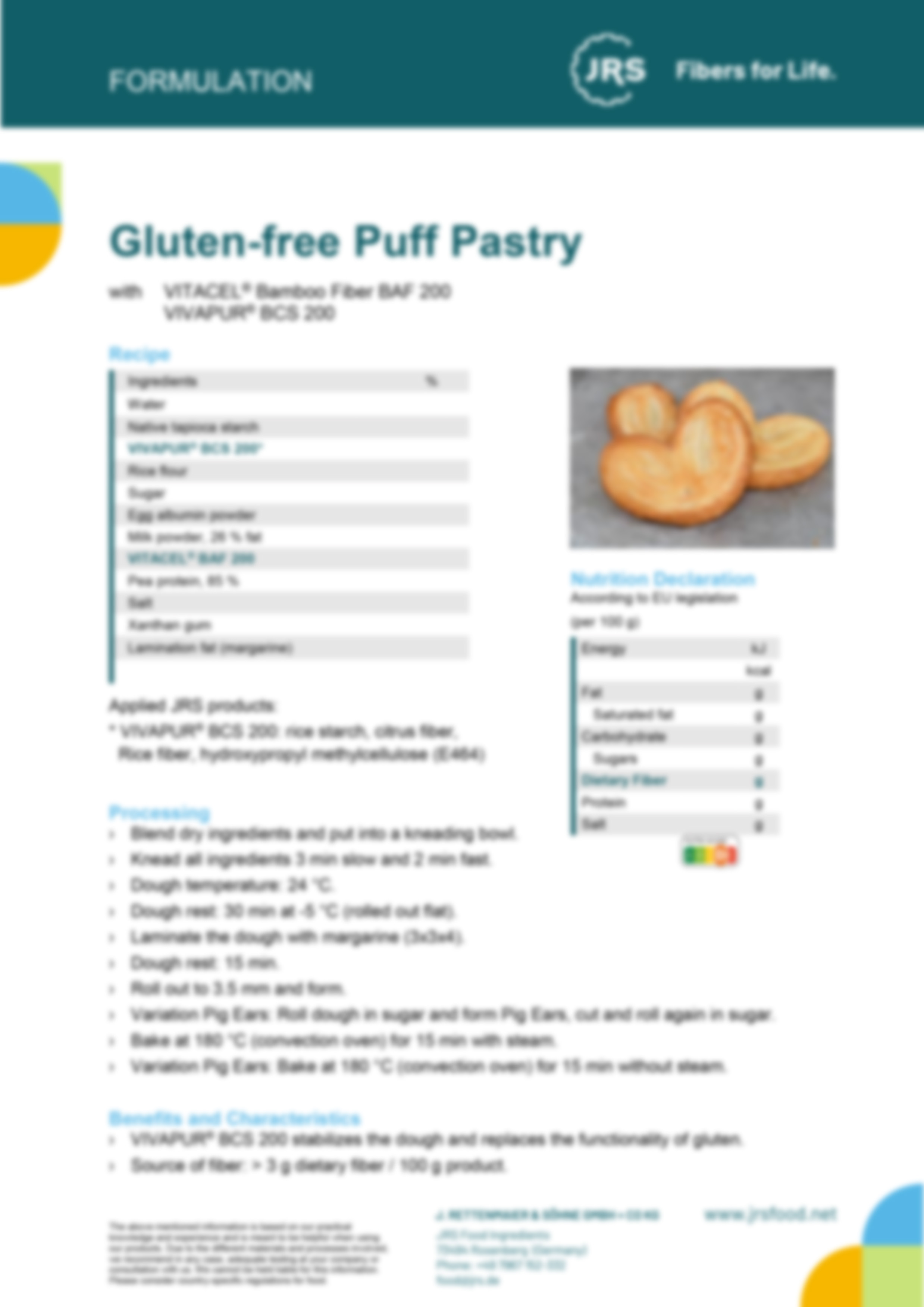 Glutenfreier Blätterteig